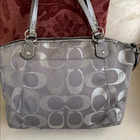 Coach canvas satchel bag - Picture 3 of 7